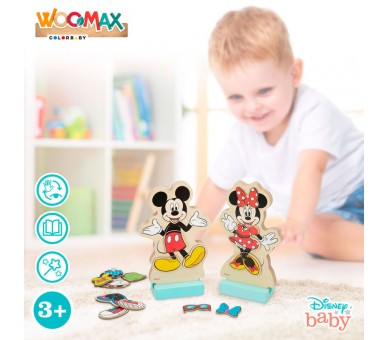 Juego magnetico madera vestidos Minnie Disney