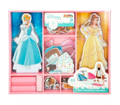 Juego magnetico madera vestidos Princesas Disney