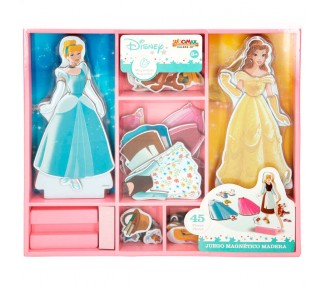 Juego magnetico madera vestidos Princesas Disney
