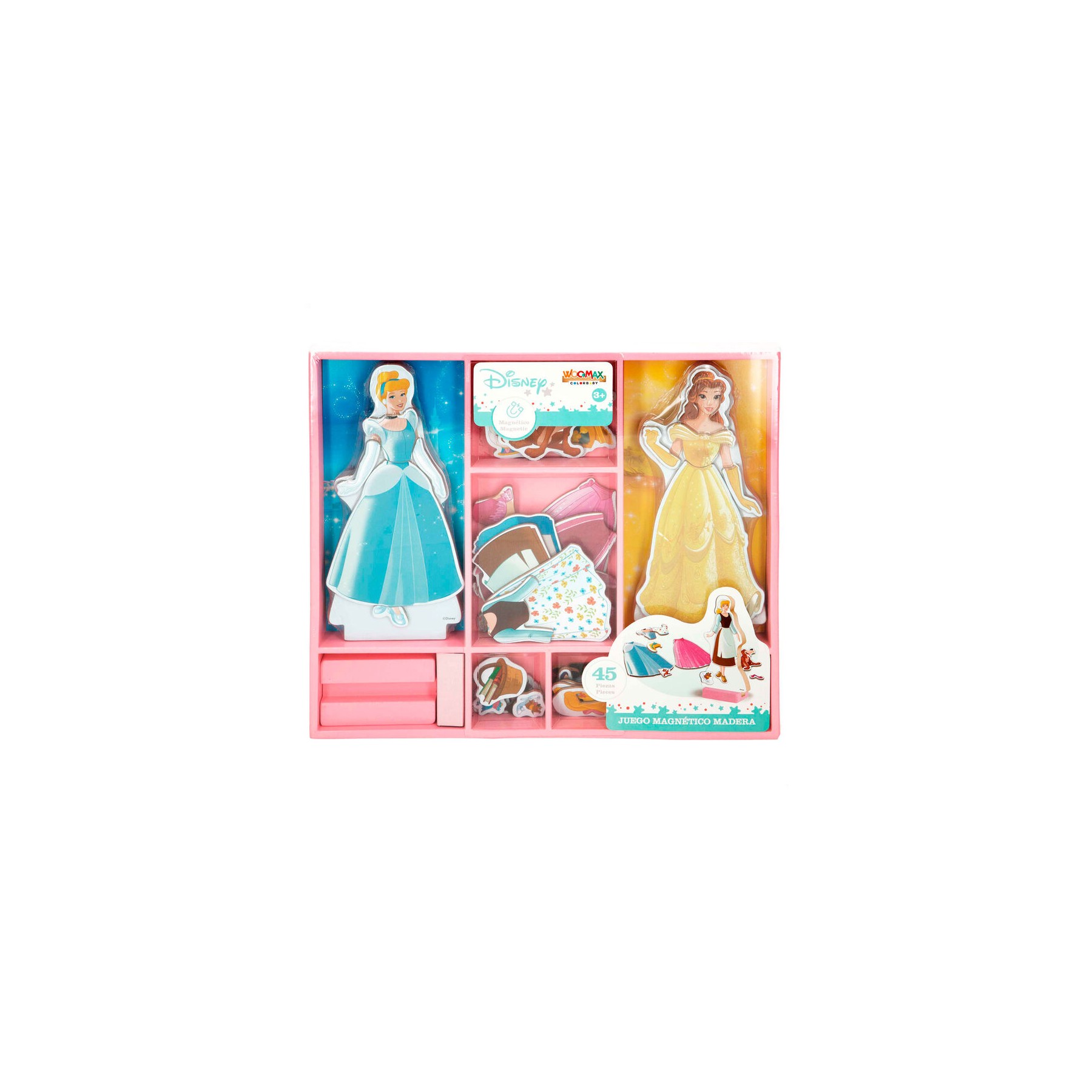 Juego magnetico madera vestidos Princesas Disney