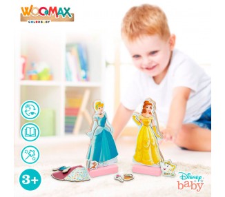 Juego magnetico madera vestidos Princesas Disney