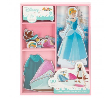 Juego magnetico madera vestidos Cenicienta Disney