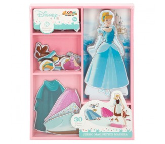 Juego magnetico madera vestidos Cenicienta Disney