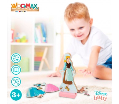 Juego magnetico madera vestidos Cenicienta Disney