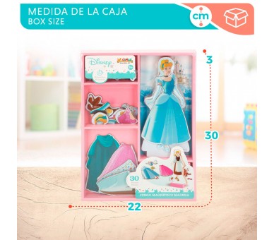 Juego magnetico madera vestidos Cenicienta Disney