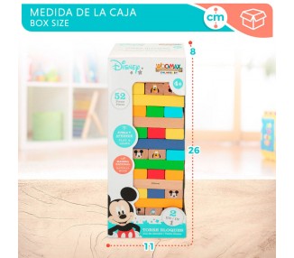 Juego Torre Bloques + Domino madera Disney
