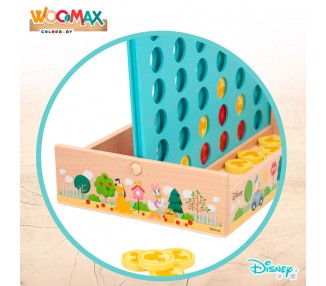 Juego Cuatro en Raya madera Disney