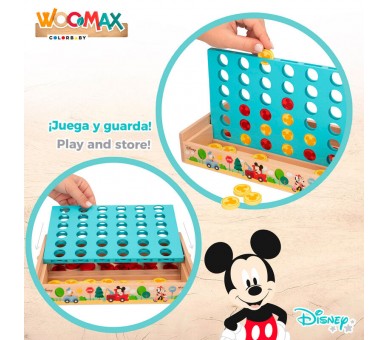 Juego Cuatro en Raya madera Disney