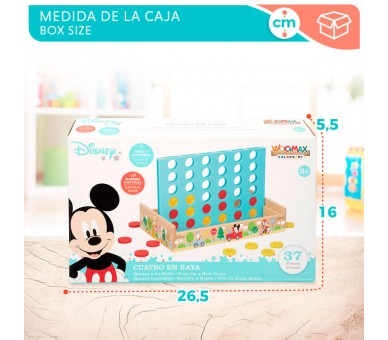 Juego Cuatro en Raya madera Disney
