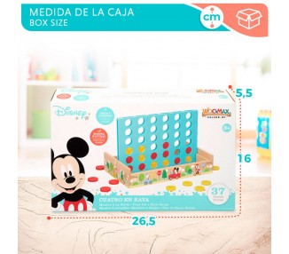 Juego Cuatro en Raya madera Disney