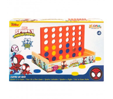 Juego Cuatro en Raya madera Spidey Marvel