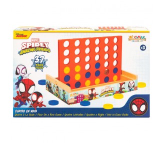 Juego Cuatro en Raya madera Spidey Marvel
