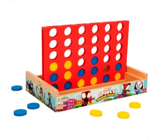 Juego Cuatro en Raya madera Spidey Marvel