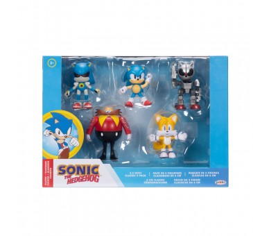 Blister 5 figuras Sonic the Hedgehog 6cm