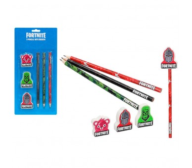 Blister 3 lapices Fortnite