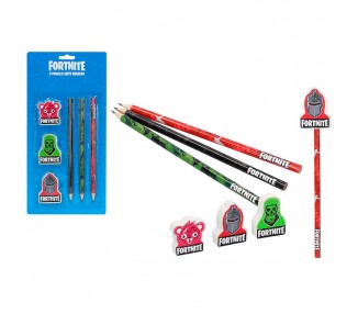 Blister 3 lapices Fortnite