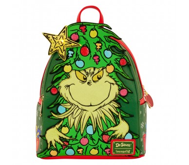 Mochila Dr. Seuss Holiday El Grinch Loungefly 26cm