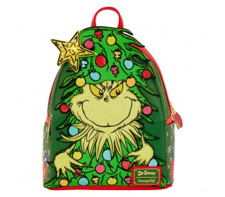 Mochila Dr. Seuss Holiday El Grinch Loungefly 26cm