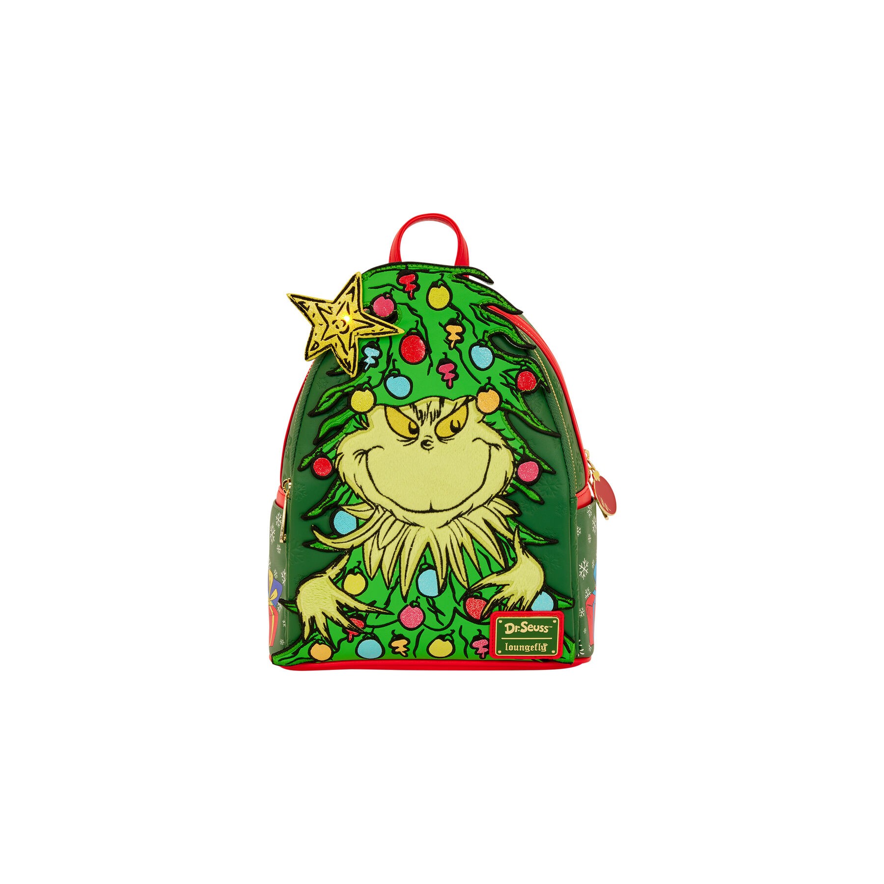 Mochila Dr. Seuss Holiday El Grinch Loungefly 26cm