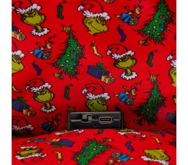 Mochila Dr. Seuss Holiday El Grinch Loungefly 26cm