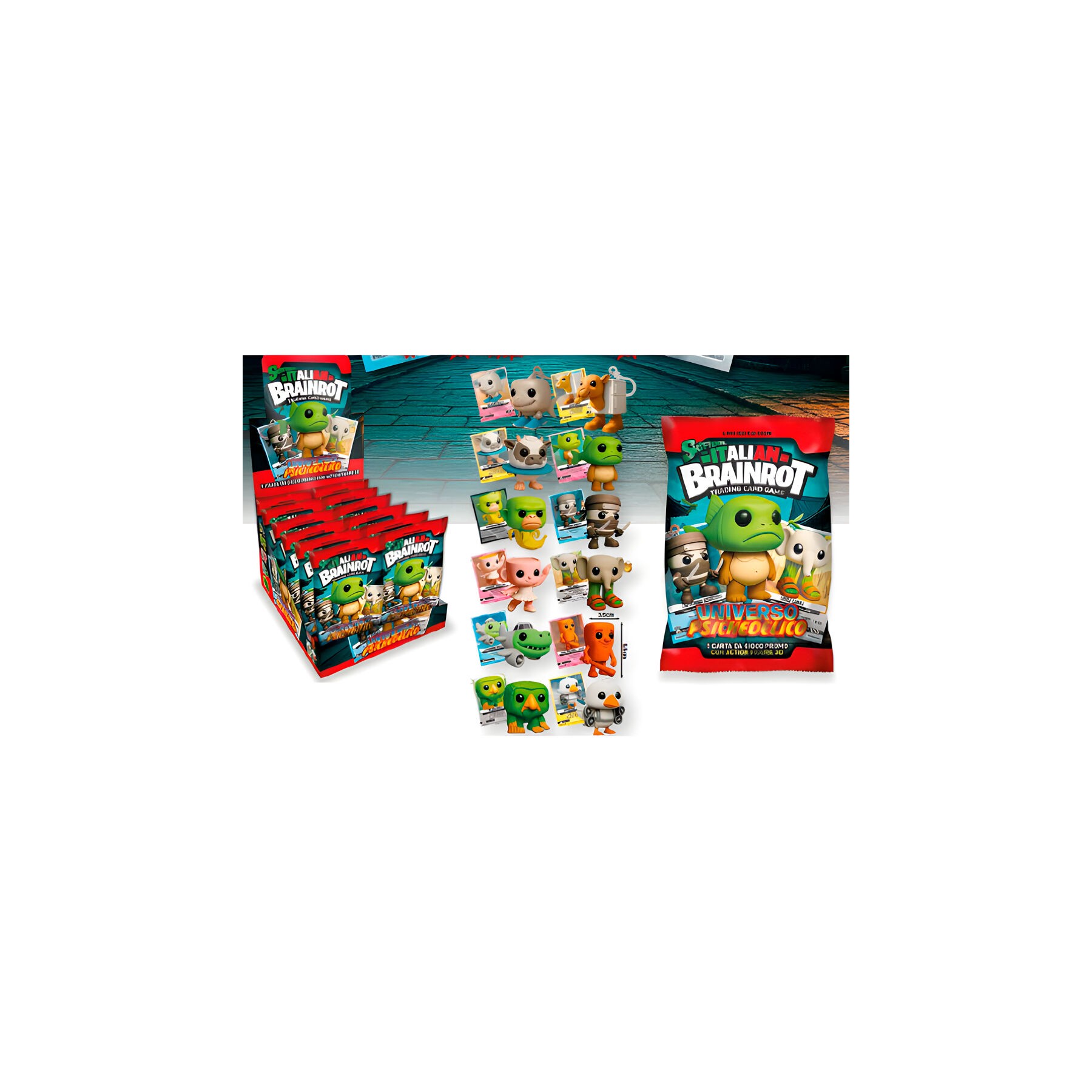 Sobre sorpresa llavero figura 3D Italian Brainrot surtido