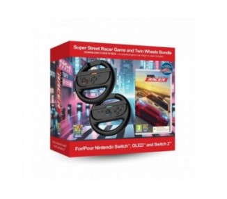 Super Street: Racer Game with Twin Racing Wheels Bundle