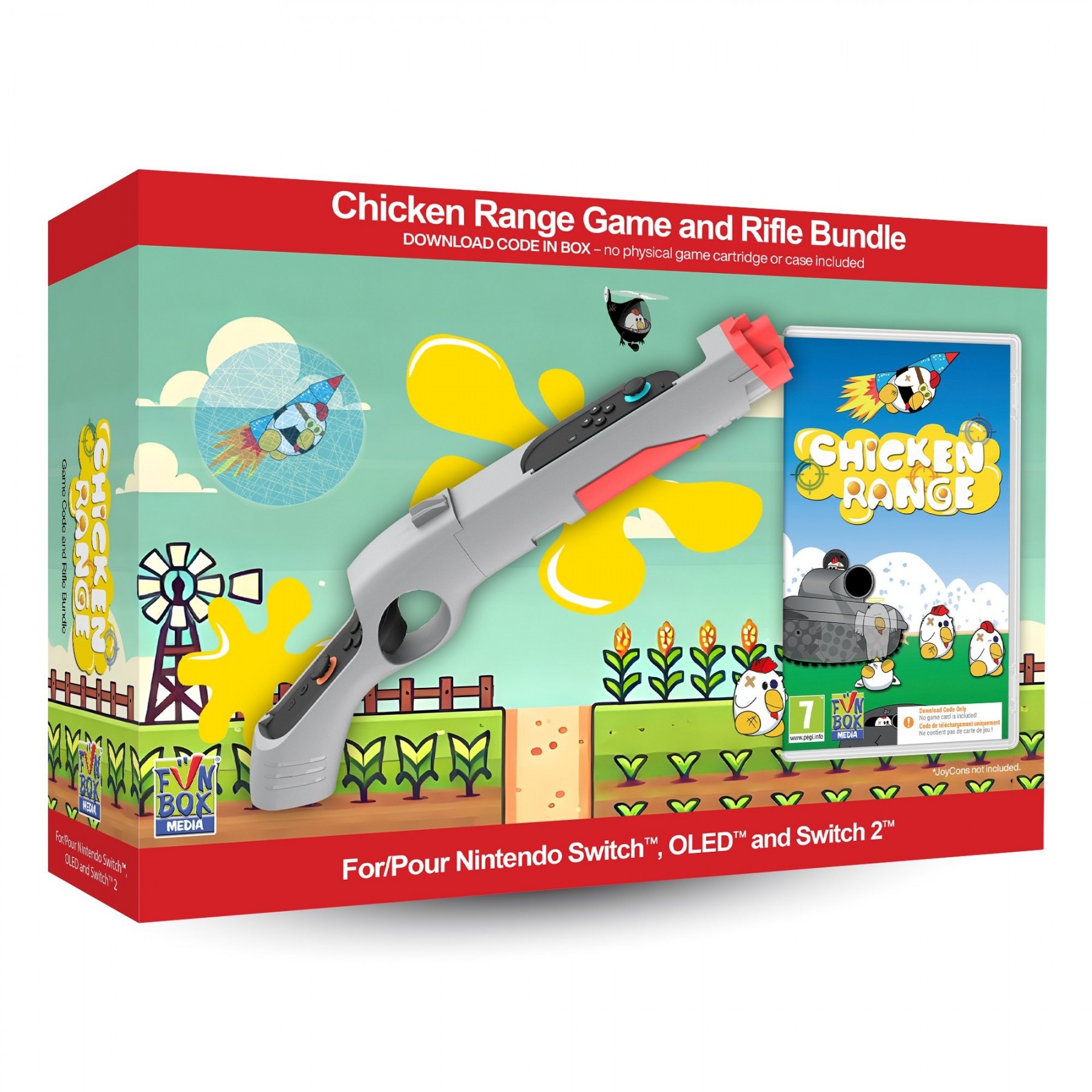 Chicken Range Game - (Code in Box) with Rifle Bundle