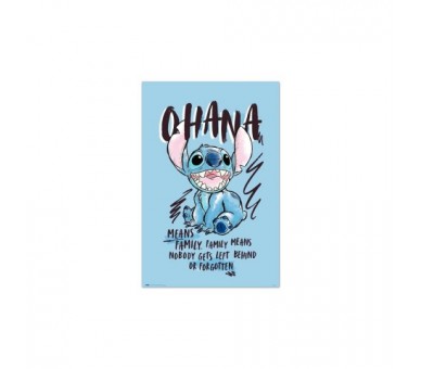 Poster Erik Lilo & Stitch Stitch Ohana