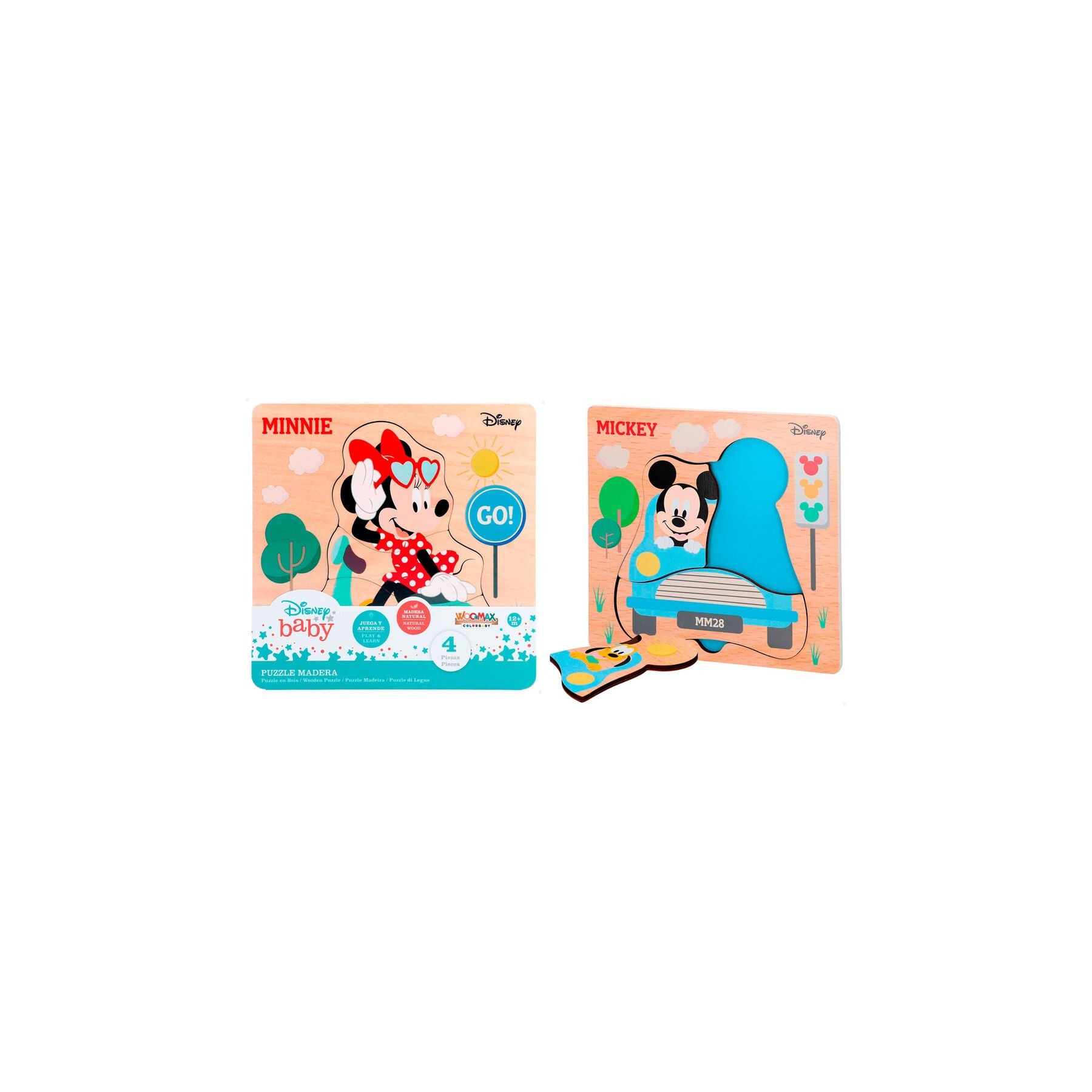 Puzzle Surtido Madera Mickey Minnie Disney