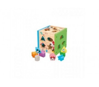 Cubo Formas Madera Mickey Minnie Disney