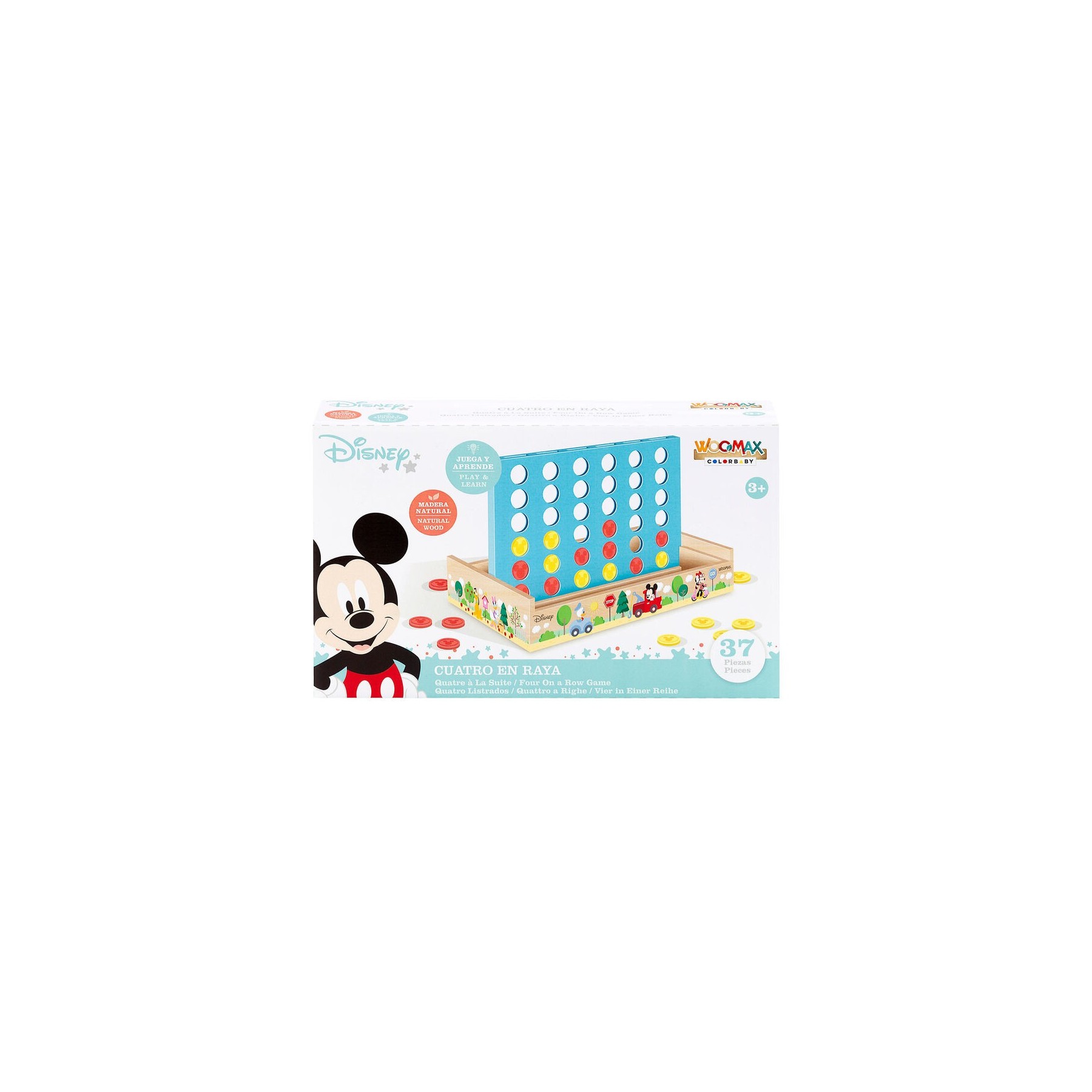 Juego Cuatro En Raya Madera Disney