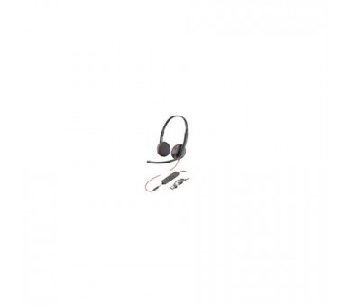 Auriculares Poly Blackwire 3225 + 3.5 Mm + Adaptador Usb-C/A