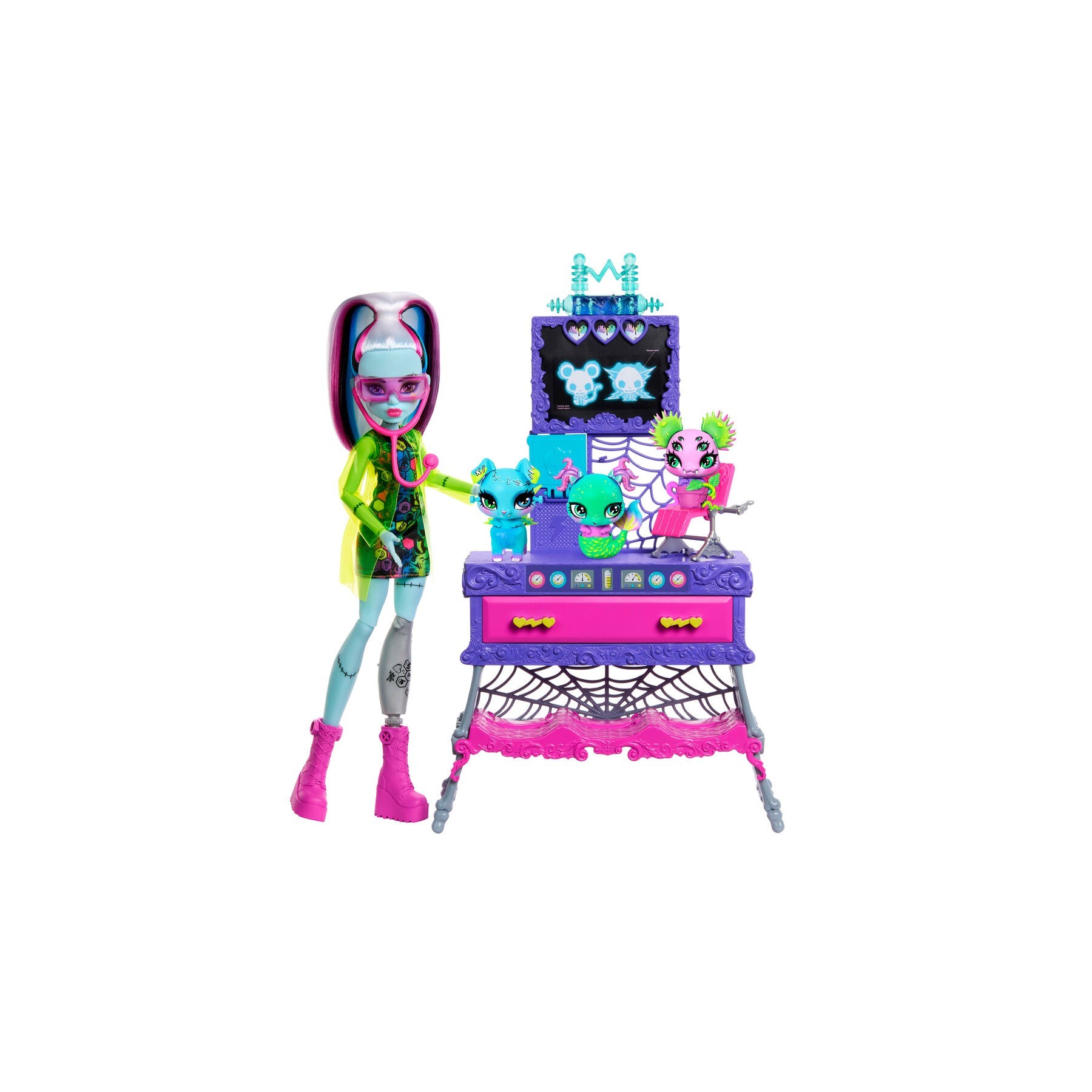Muã±Eca Frankie Stein + Laboratorio Monster High