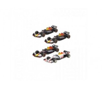 Blister 4 Coches F1 Red Bull Metal