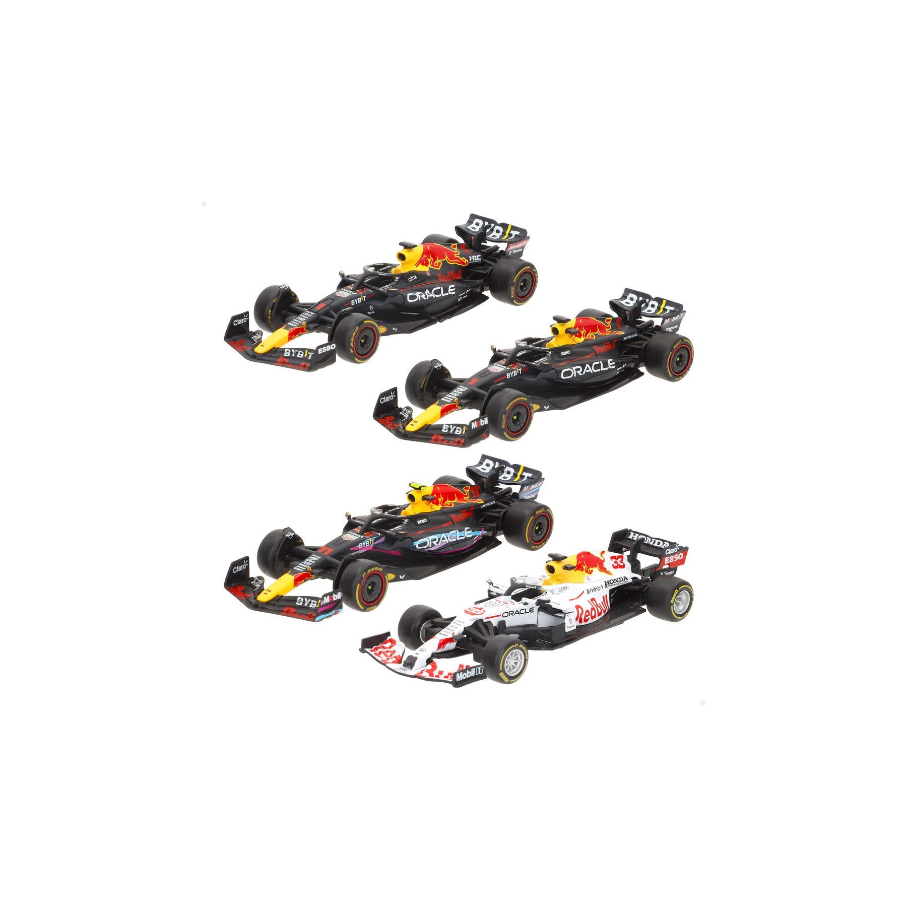Blister 4 Coches F1 Red Bull Metal