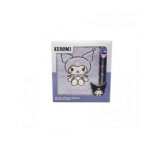 Blister Cuaderno Peluche + Boligrafo Kuromi Hello Kitty