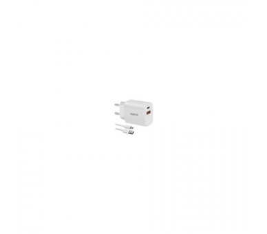 Cargador De Pared Approx Appusbwall20W 1Xusb-C Pd 1Xusb-A 20