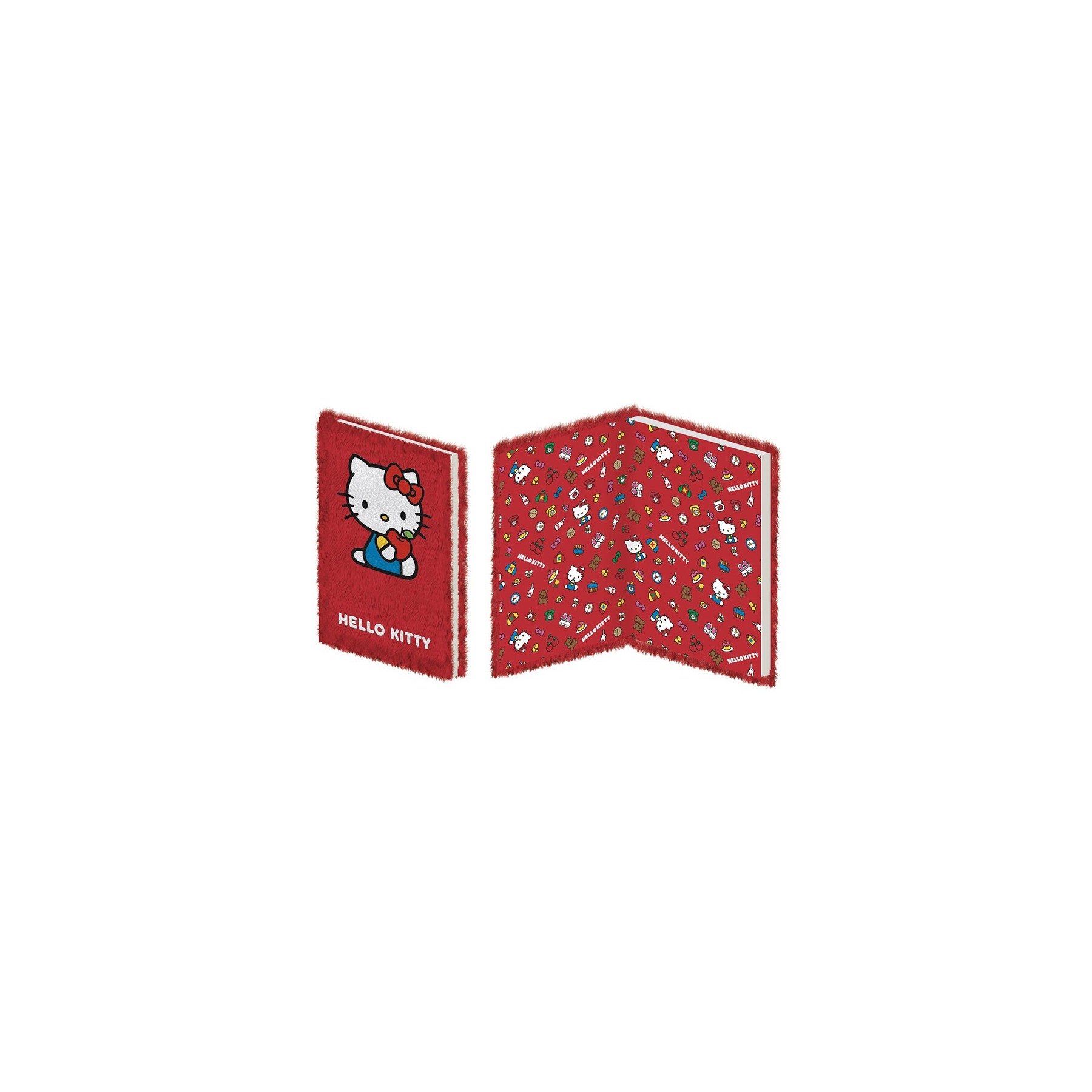 Hello Kitty - Cuaderno A5 Tapas De Peluche