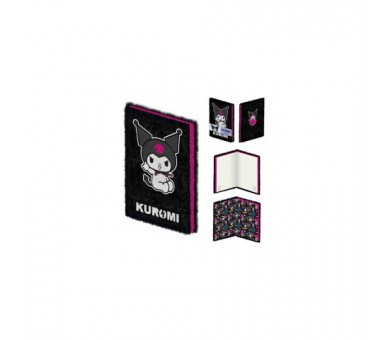 Kuromi - Cuaderno A5 Tapas De Peluche