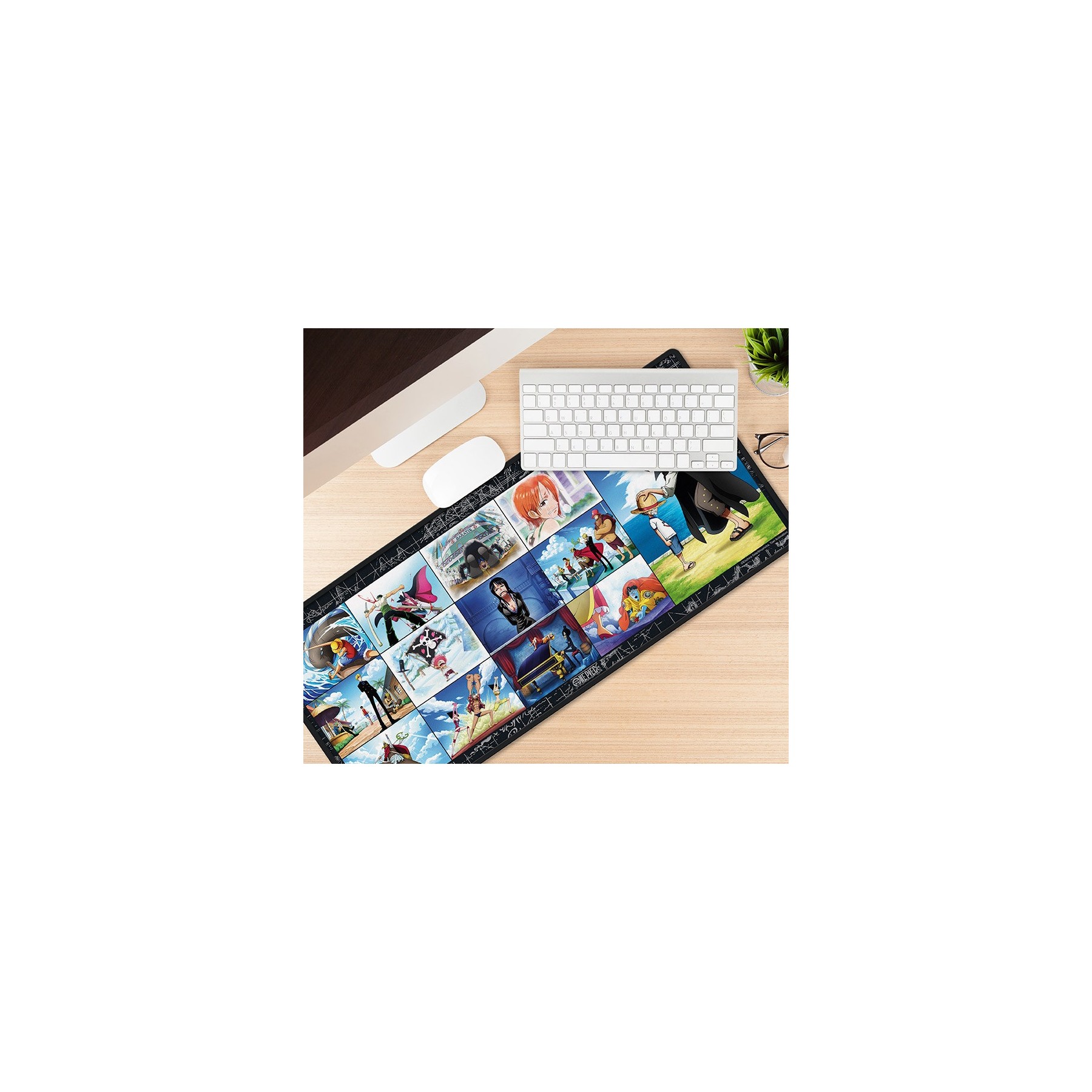 One Piece Tappetino Mouse XXL: Strawhat Crew 90x40cm