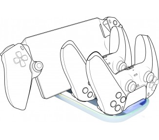 Ricarica 2 Controller Dualsense PS5/PS Portal