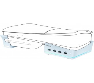 Base Posizionamento Orizzontale 4 USB-A PS5 Slim