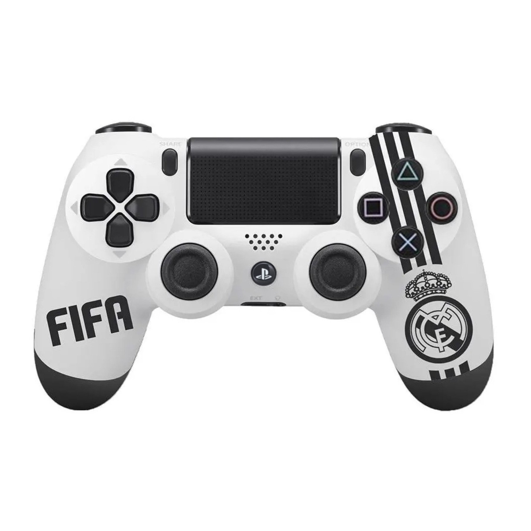 Mando Controlador para PlayStation 4, PS4 DualShock 4, Version Fifa Blanco