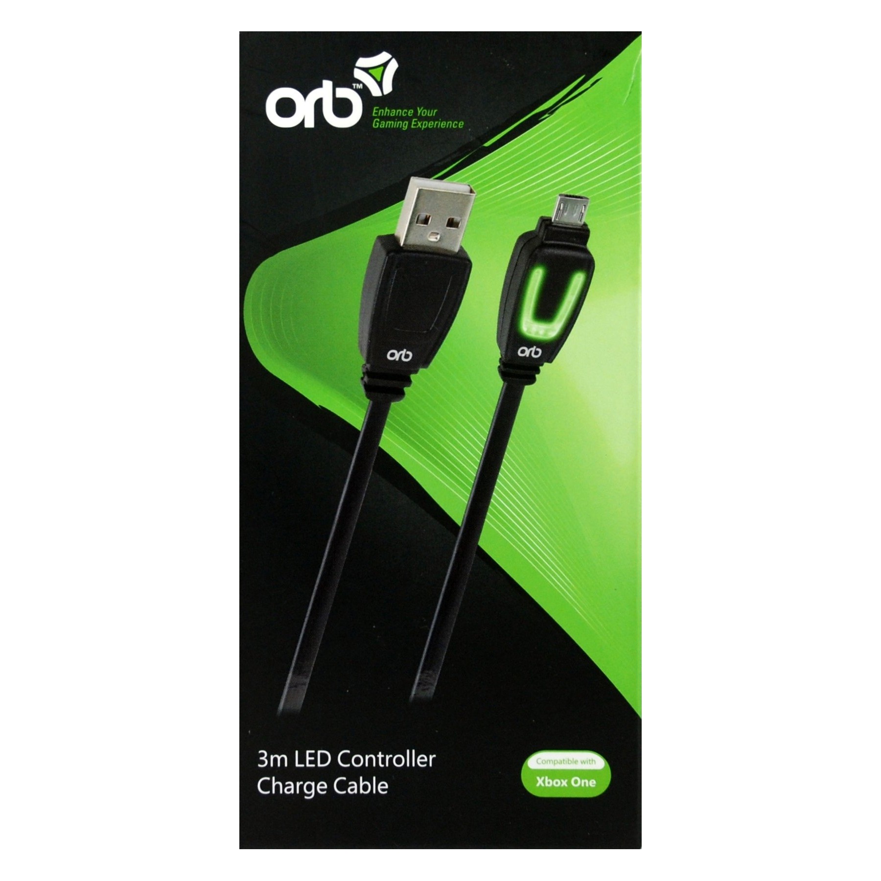 Xbox One - LED Mando Controller Charge Cable 3m (ORB)