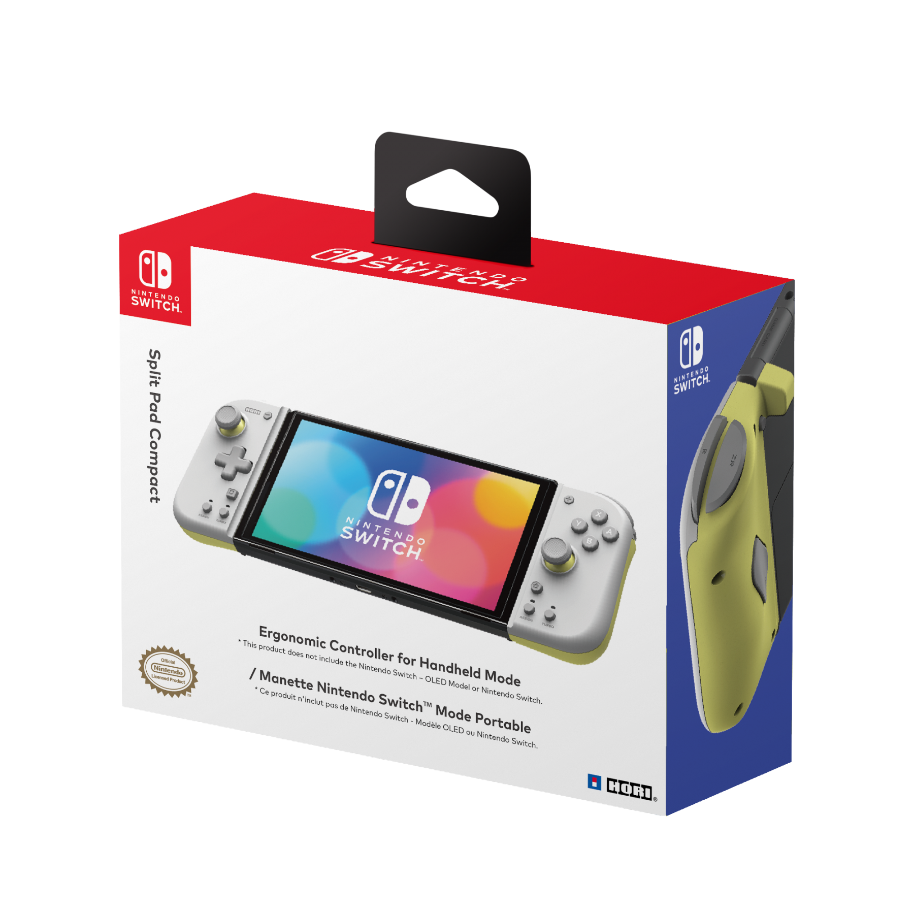 HORI Split Pad Compact - Light Gray/Yellow