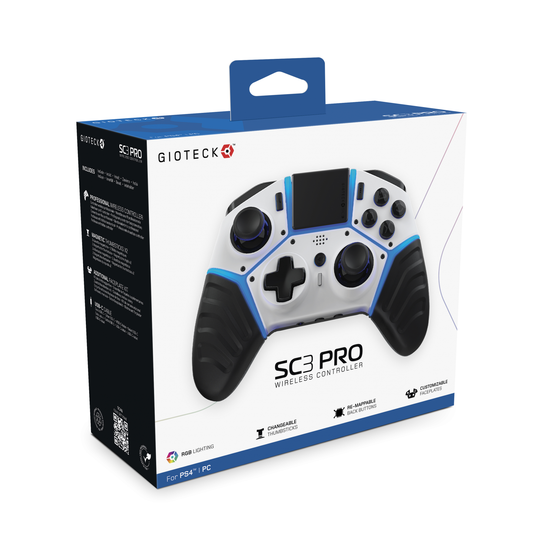 GIOTECK PS4 SC3 PRO Inalambrico Mando Controller para PlayStation 4