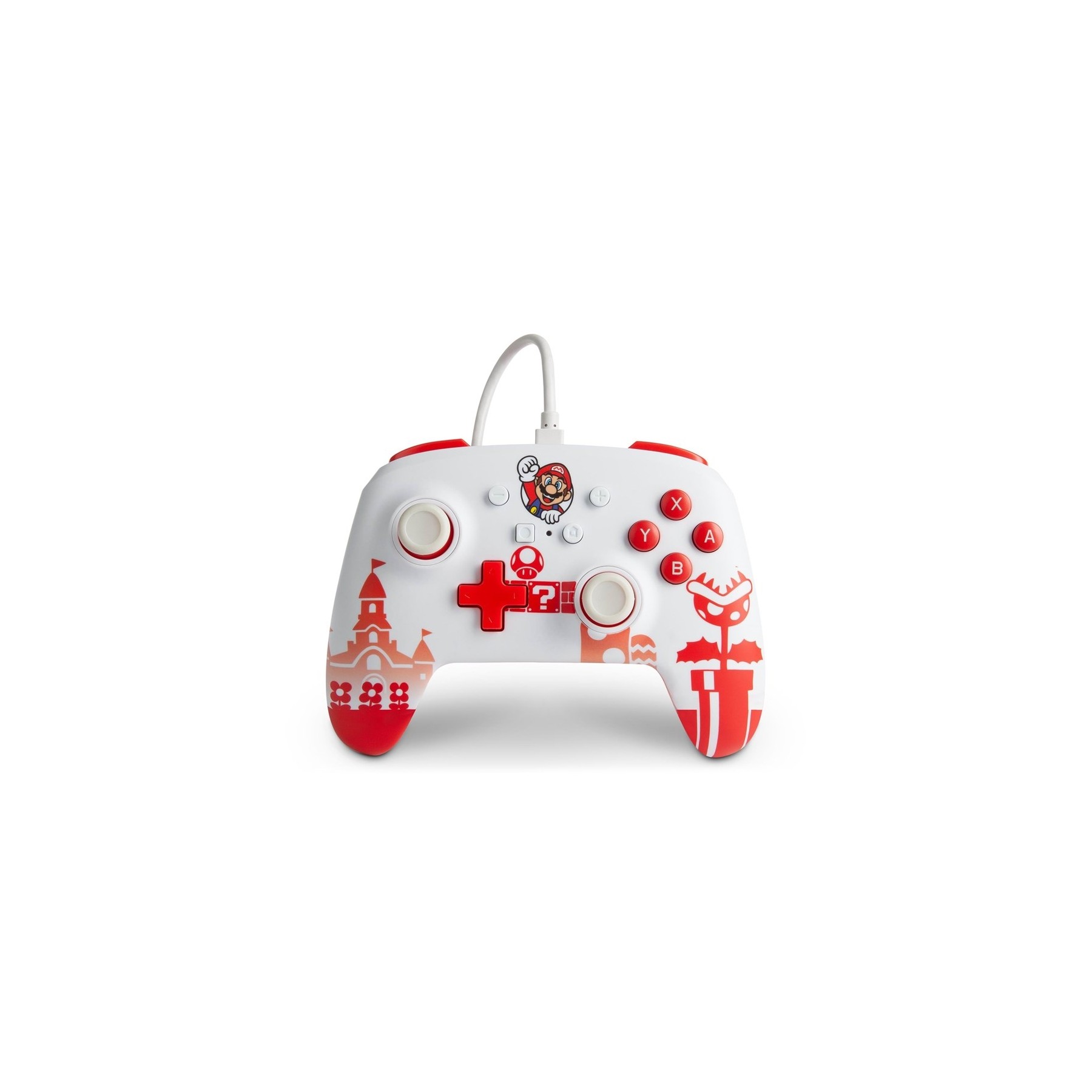 PowerA Enhanced Wired Controller For Nintendo Switch – Mario Red/White