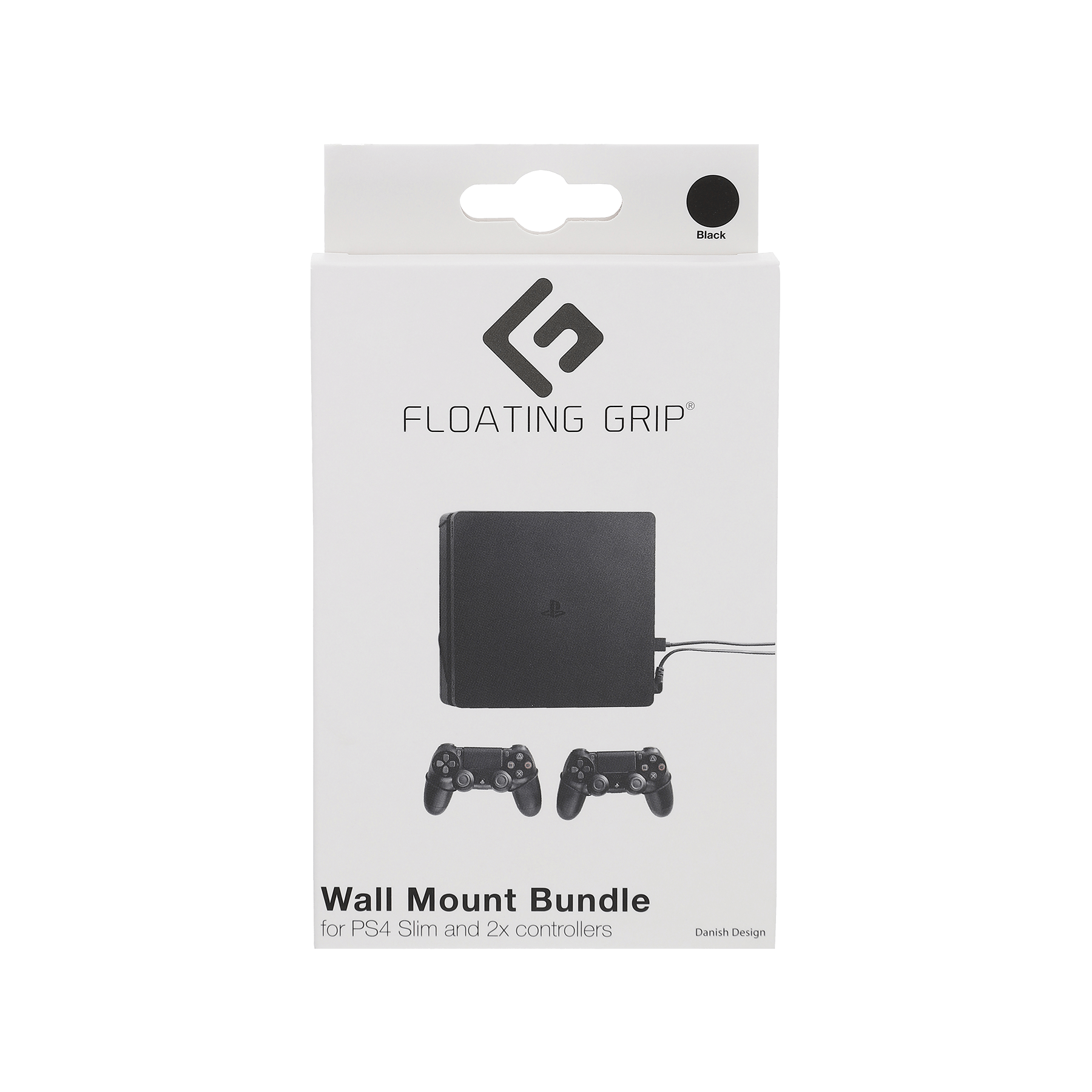 Floating Grip Playstation 4 Slim and Mando Controller Wall Mount - Bundle (Negro)