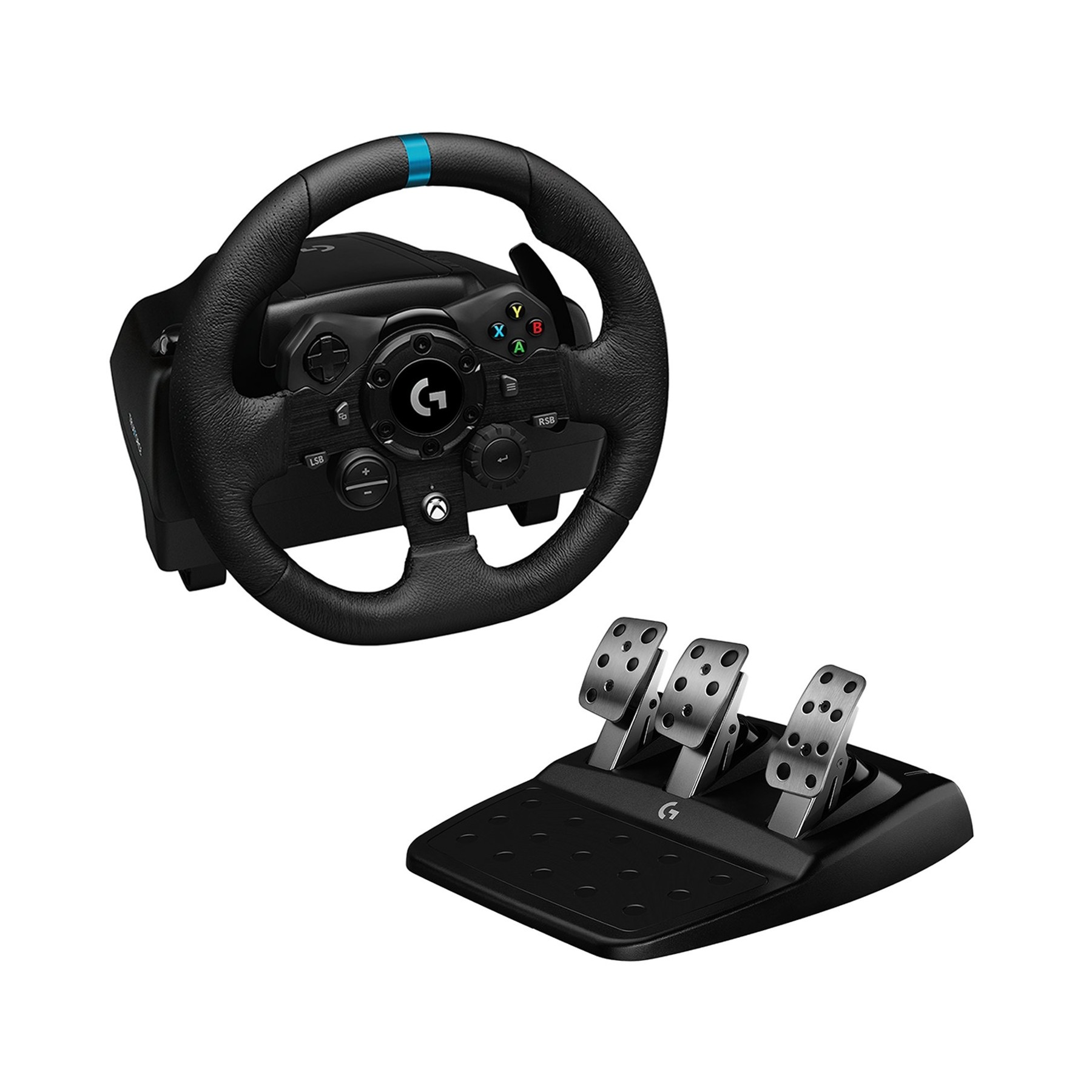 Logitech - G923 Racing Wheel and Pedals for Xbox One and PC