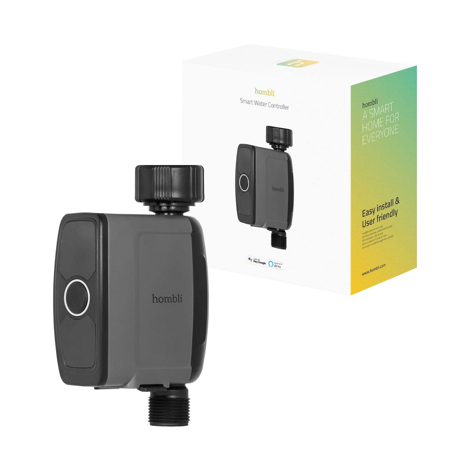 Hombli - Smart Outdoor Water Mando Controller, Negro
